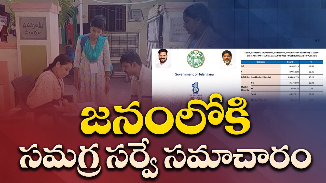 Telangana Comprehensive Survey Report Released | 242 Castes Identified
