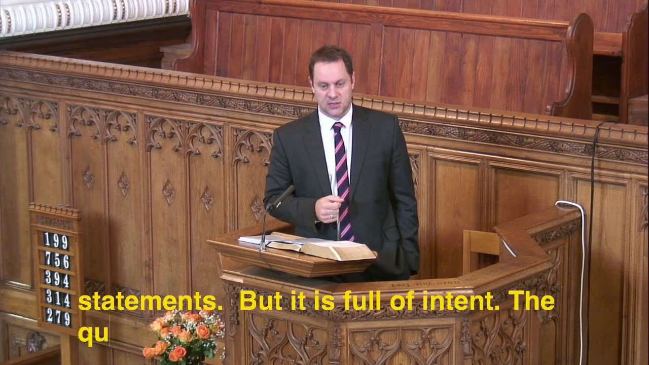 Tabernacle Cardiff AM: Philip Haines - Jesus Christ, The Son Of God