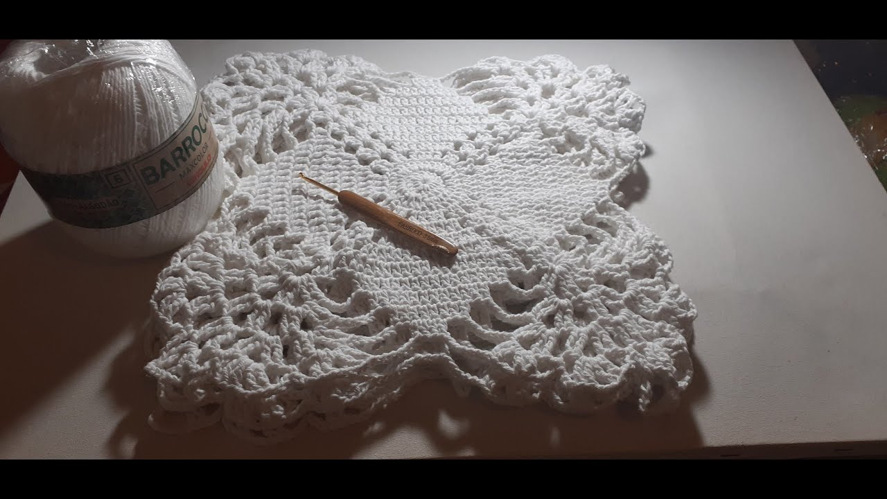 SQUARE EM CROCHÊ RENDADO - SQUARE EM CROCHÊ PARA TOALHAS DE MESA, TRILHOS, COLCHAS ETC.