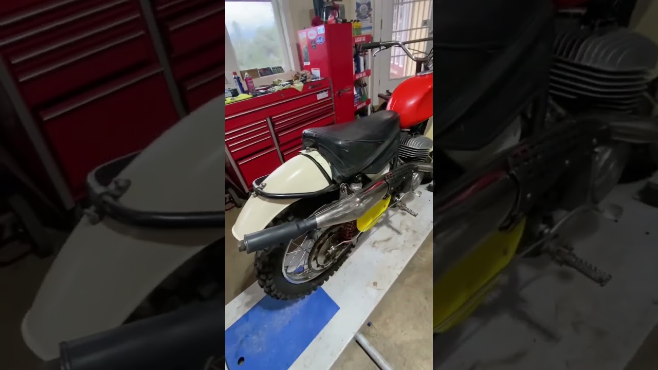 CZ 360 Side Pipe ready to rip! #vintagemotorcycle #dirtbike #2stroke