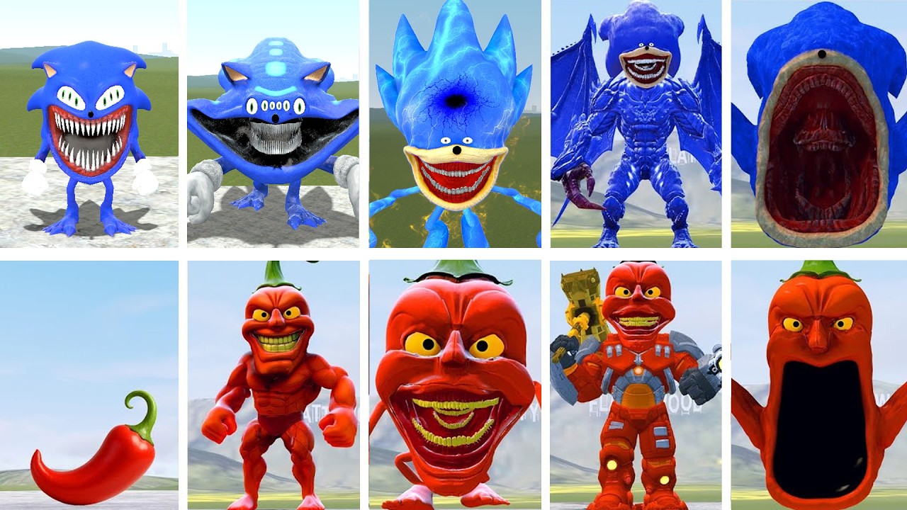 ALL SHIN SONIC VS PEPERDINDUN GIANT BATTLE IN GARRY'S MOD