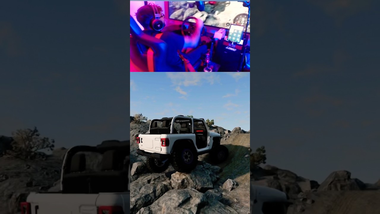 New beamng mod jeep JL rock crawling #beamng #gaming #rockcrawling #rockcrawler #offroad #simracing
