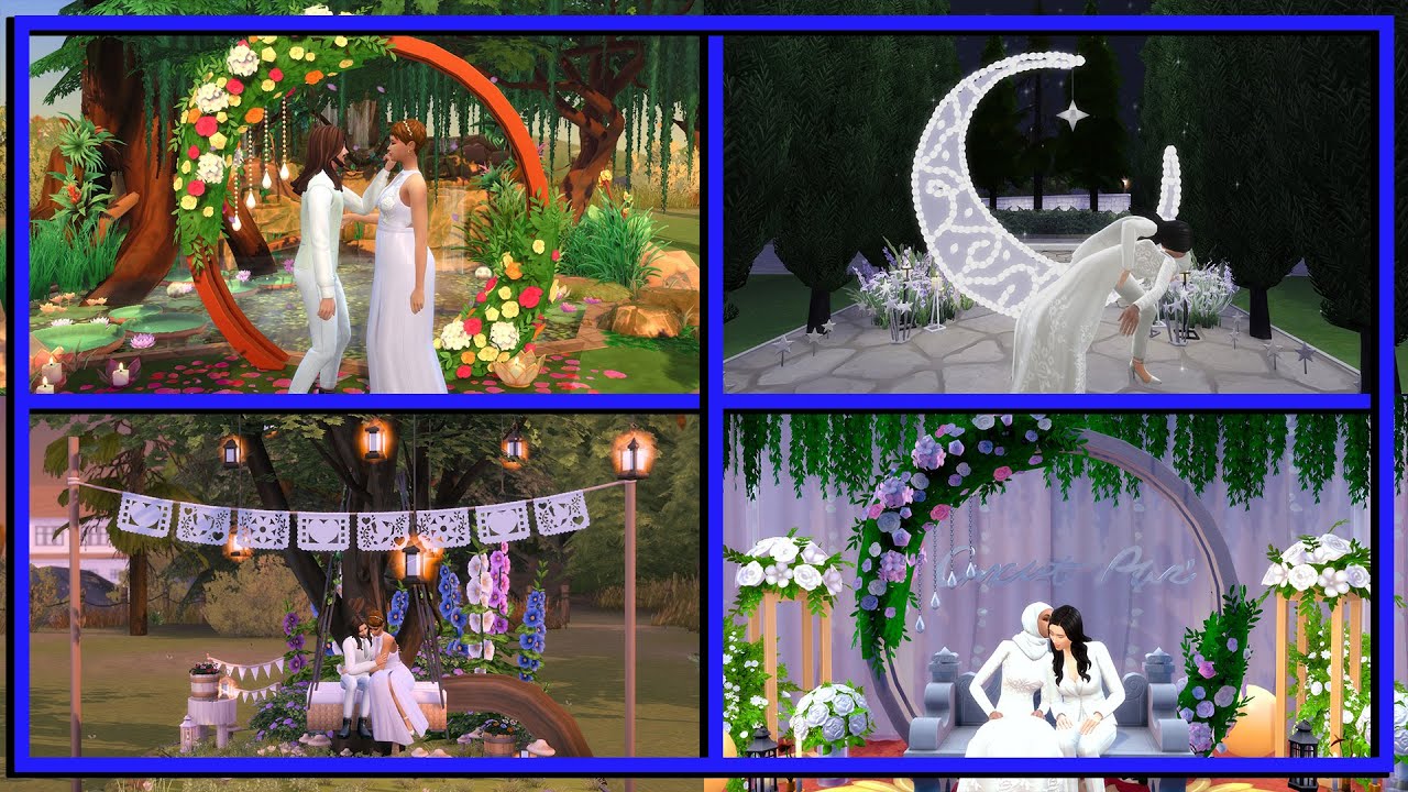 Wedding Arch Photo Studio ~ The Sims 4 Room Build