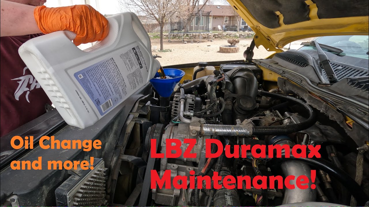 LBZ Duramax General Routine Maintenance! - Oil Change and Fuel Filter