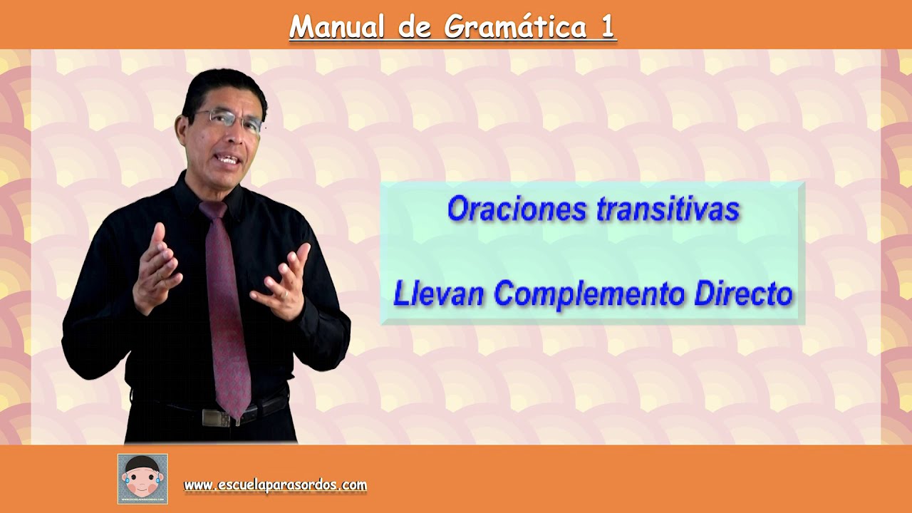 Tema 10 B Oraciones transitivas