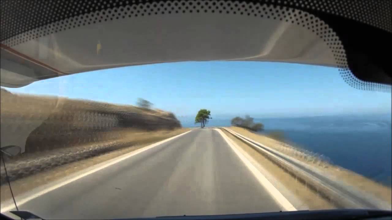 The road from Areopoli towards Kalamata