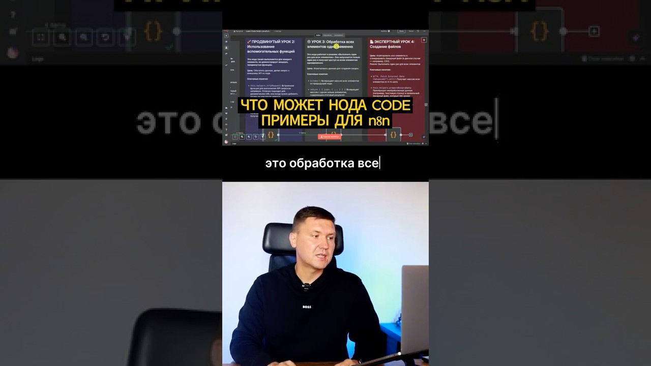 Ещё один пример что может нода CODE в n8n