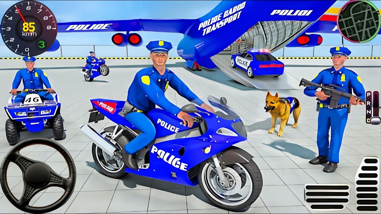 Police Car Chase Simulator 3D Game - Real Cop Cars Driving Simulator 2025 - Android GamePlay
