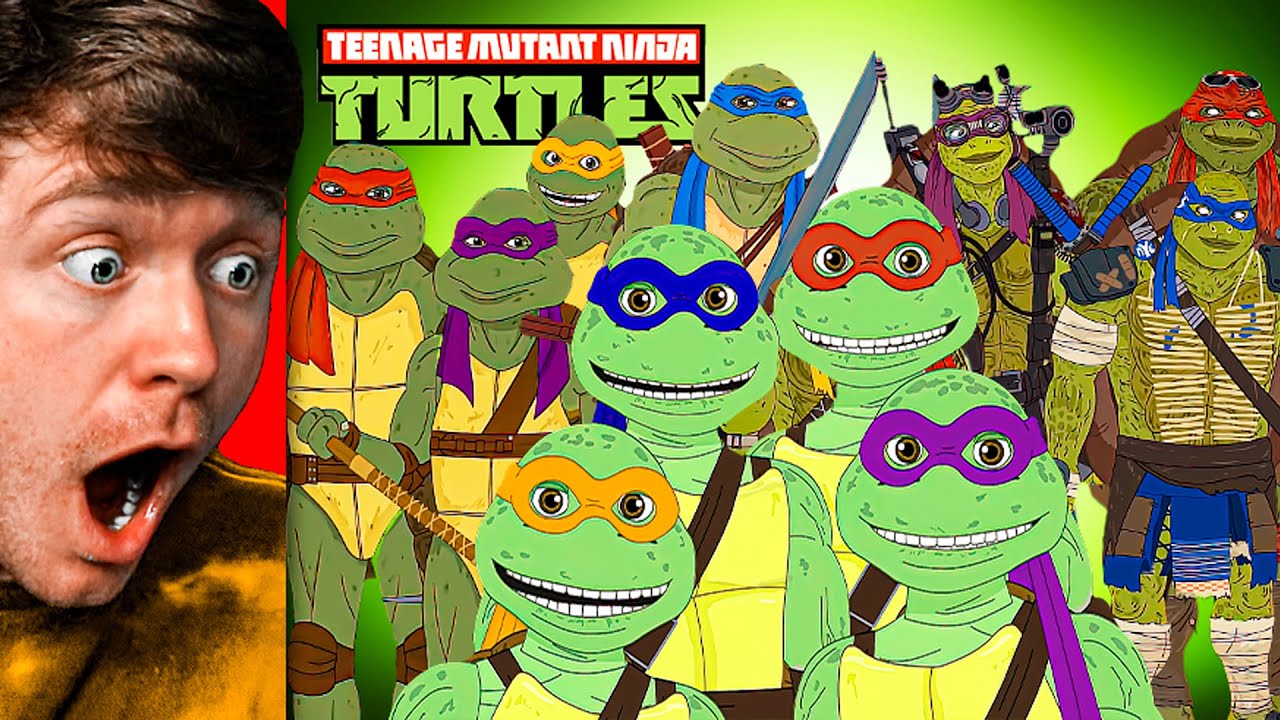 Reacting to The Evolution Of Teenage Mutant Ninja Turtles!