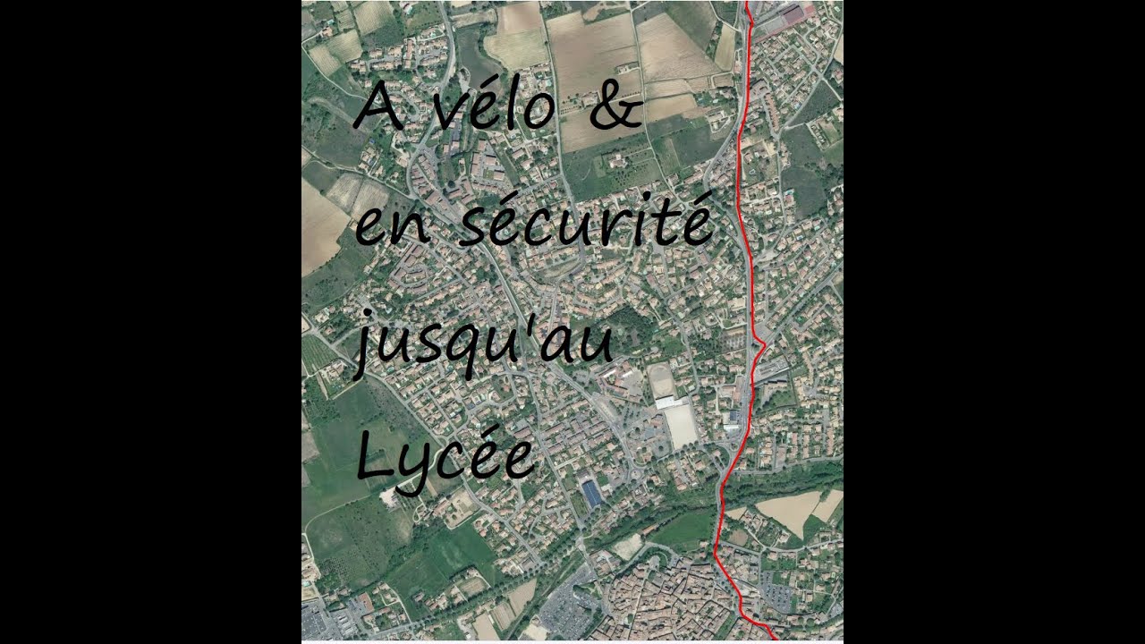 Pertuis -Vaucluse (84) du centre ville au Lycée Val de Durance (1.8 km)