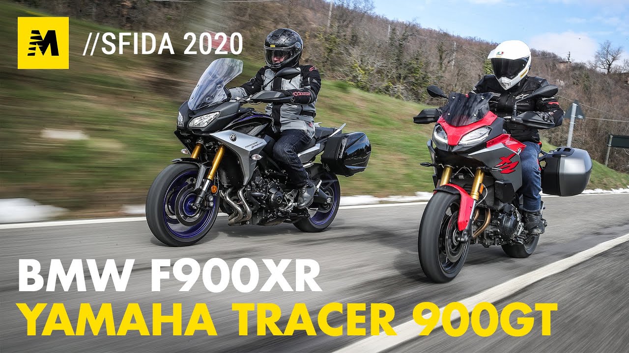 BMW F900XR vs Yamaha Tracer 900GT: crossover 2020, sfida aperta! [Sottotitoli in inglese]