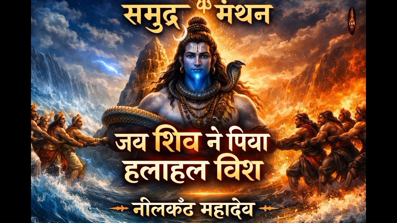 समुद्र मंथन की कथा | नीलकंठ महादेव भजन | जब शिव ने पिया हलाहल विष | Powerful Shiv Bhajan 2026