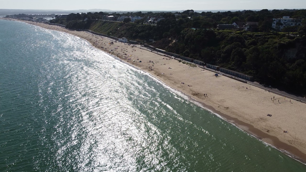 Canford cliffs beach By Air