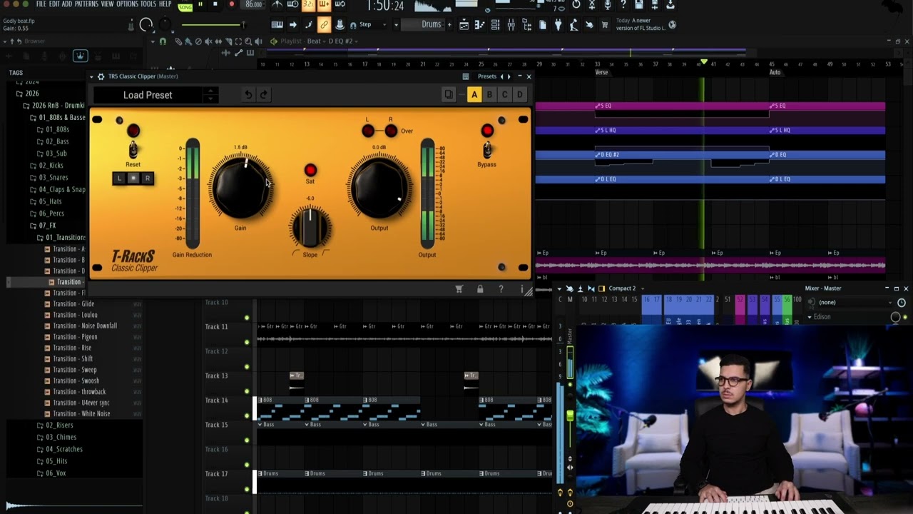 Roofa Multi Platinum Producer Making RnB Beat live for ( Chris Brown x Yung Bleu )  ☔️  I 12.27
