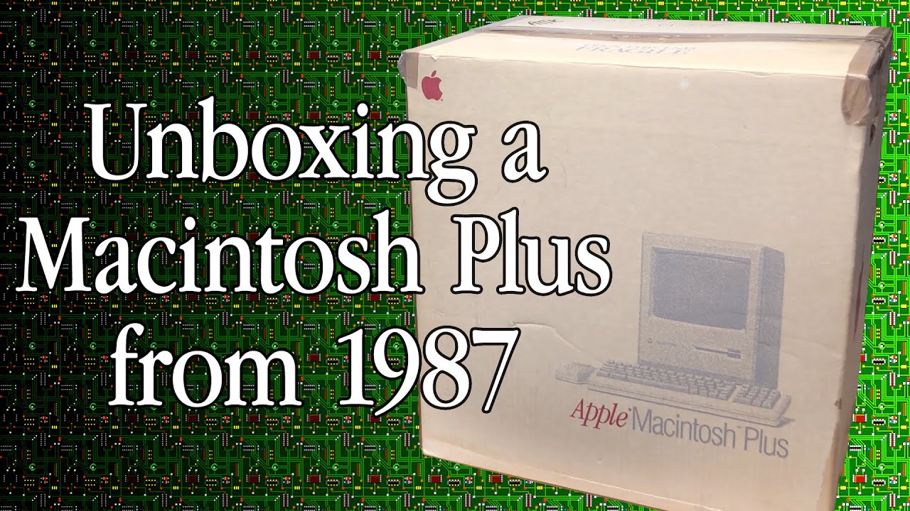 Mac84: Распаковка винтажного Apple Macintosh Plus 1987 года