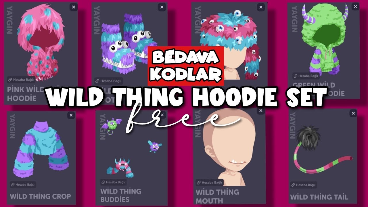 Ücretsiz Wild Thing Hoodie Set ✨ Bedava Yeni Oda Kodları Geldi 🩷🌈 Highrise