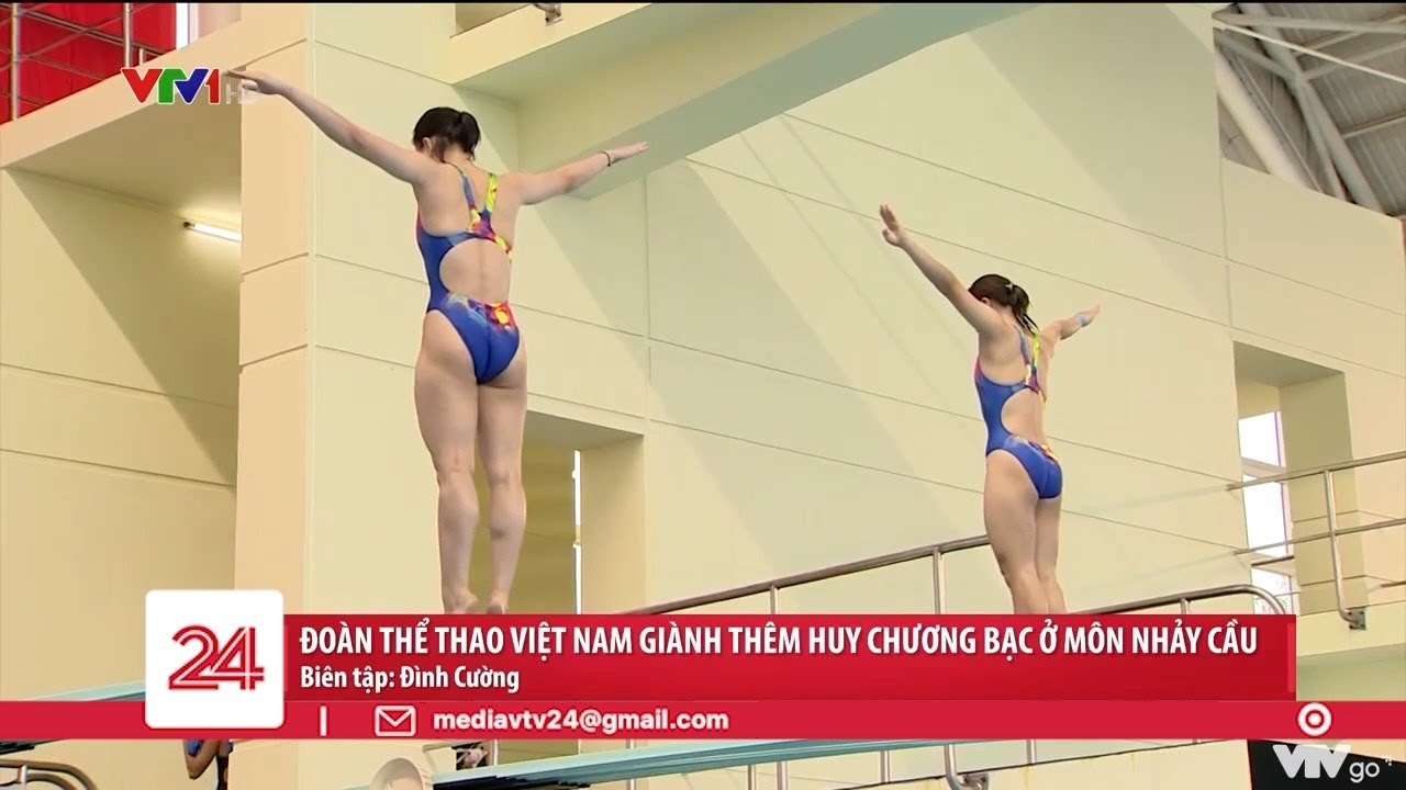 Đo&agrave;n thể thao Việt Nam gi&agrave;nh th&ecirc;m huy chương bạc ở m&ocirc;n nhảy cầu | VTV24