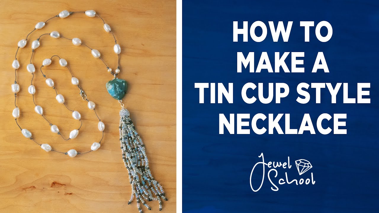 How To Make A Cabochon Tin Cup Style Necklace | Jewelry 101