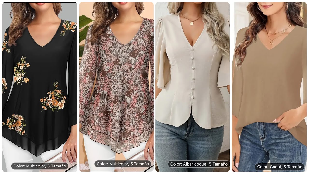 Descubre estas BLUSAS Elegantes y Casuales para DAMAS!