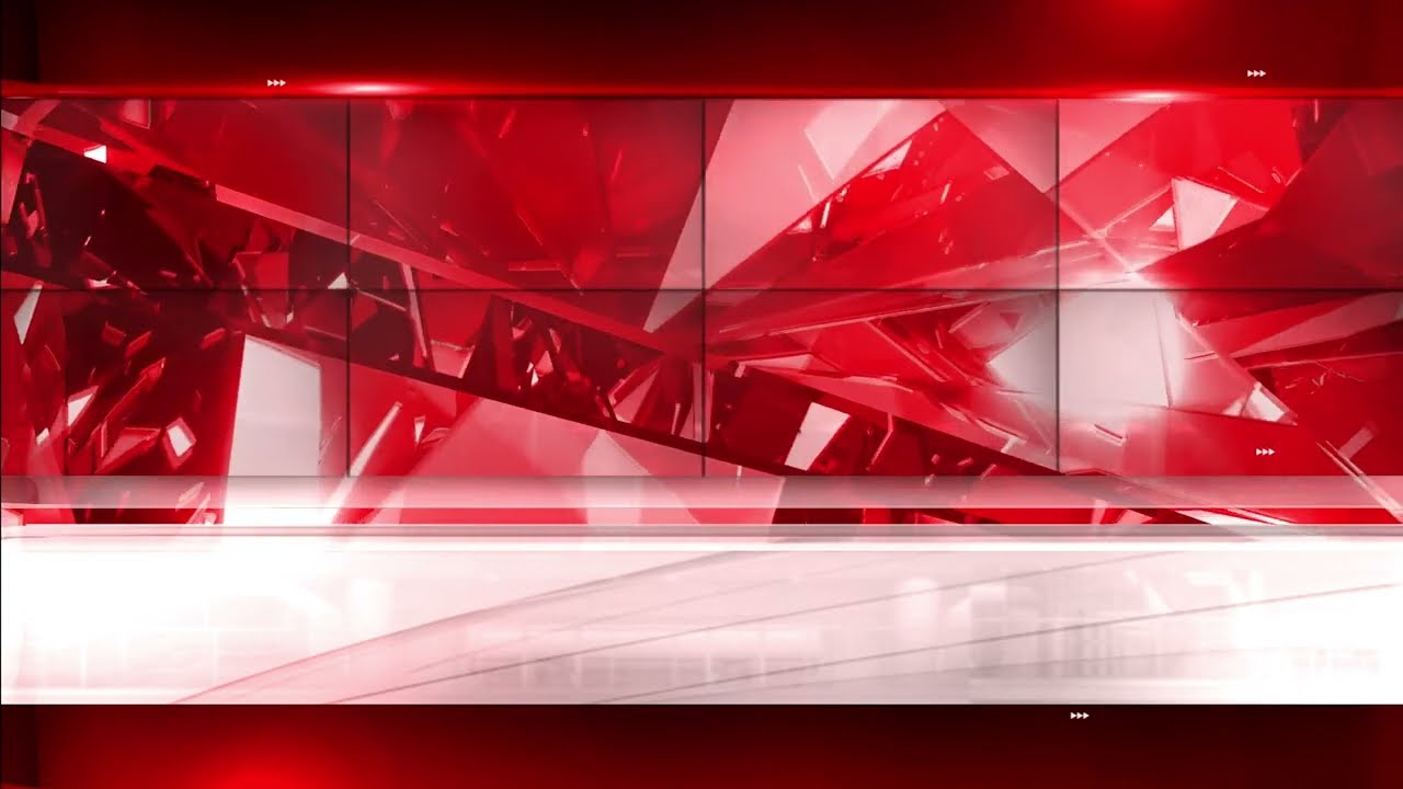 Professional Large Screen Studio with Red Crystal Background in 4K | FREE TO USE | iforEdits