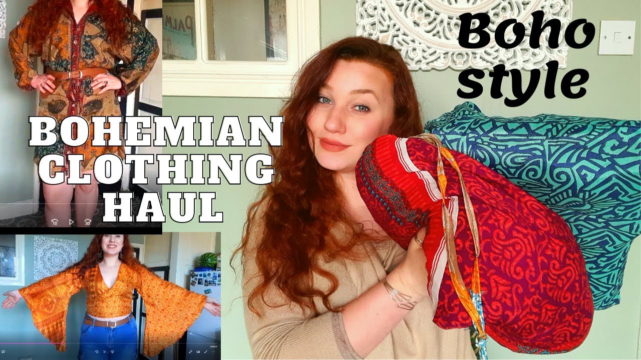 bohemian clothing haul- boho fashion - size 14 clothing haul