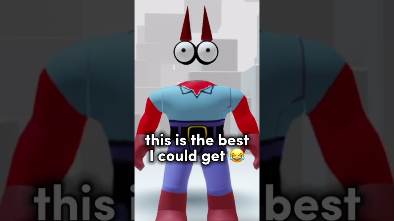 Making SPONGEBOB avatars on roblox.. 😂💀 #roblox #shorts