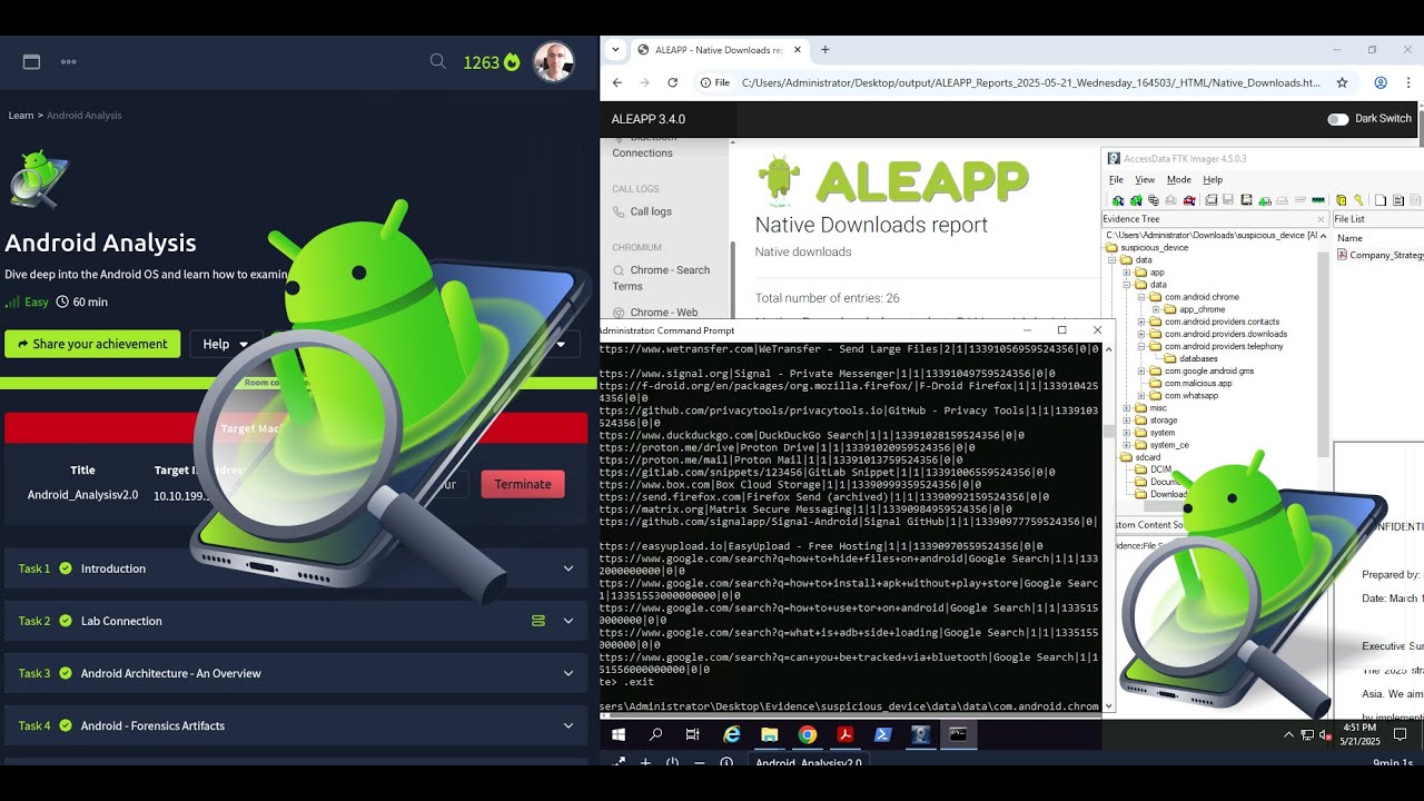 TryHackMe Android Analysis Full Walkthrough 2025 - Android Forensics Deep Dive