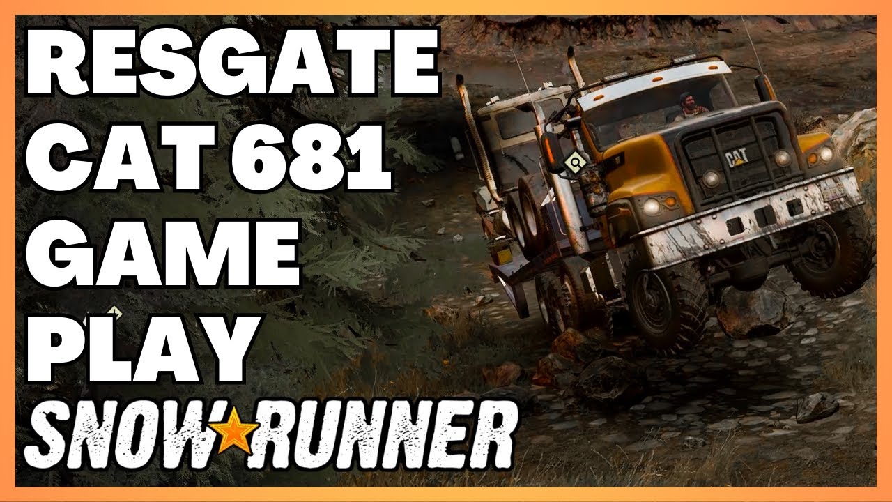 Reboquei o Caterpillar CT681 SnowRunner Gameplay