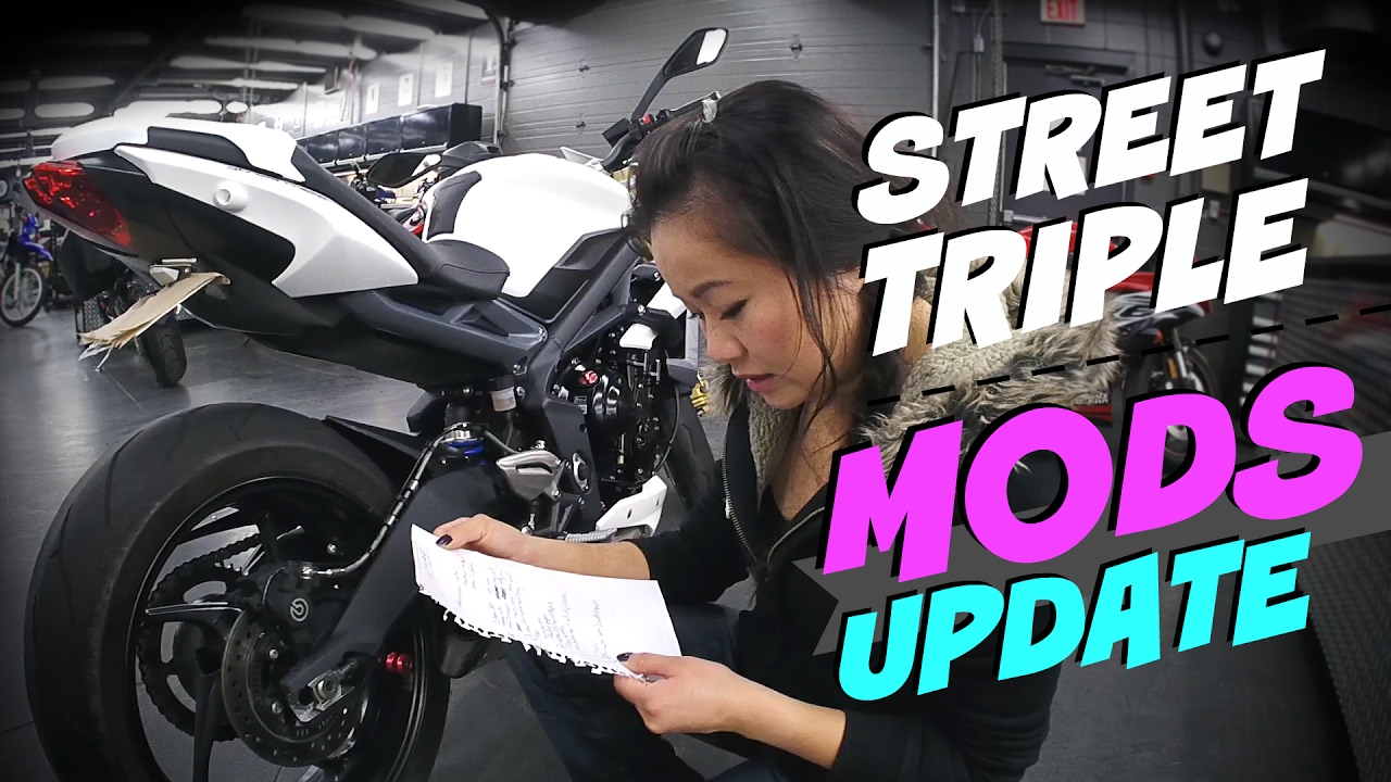 Triumph Street Triple Mods Update, CherrieBlossoms