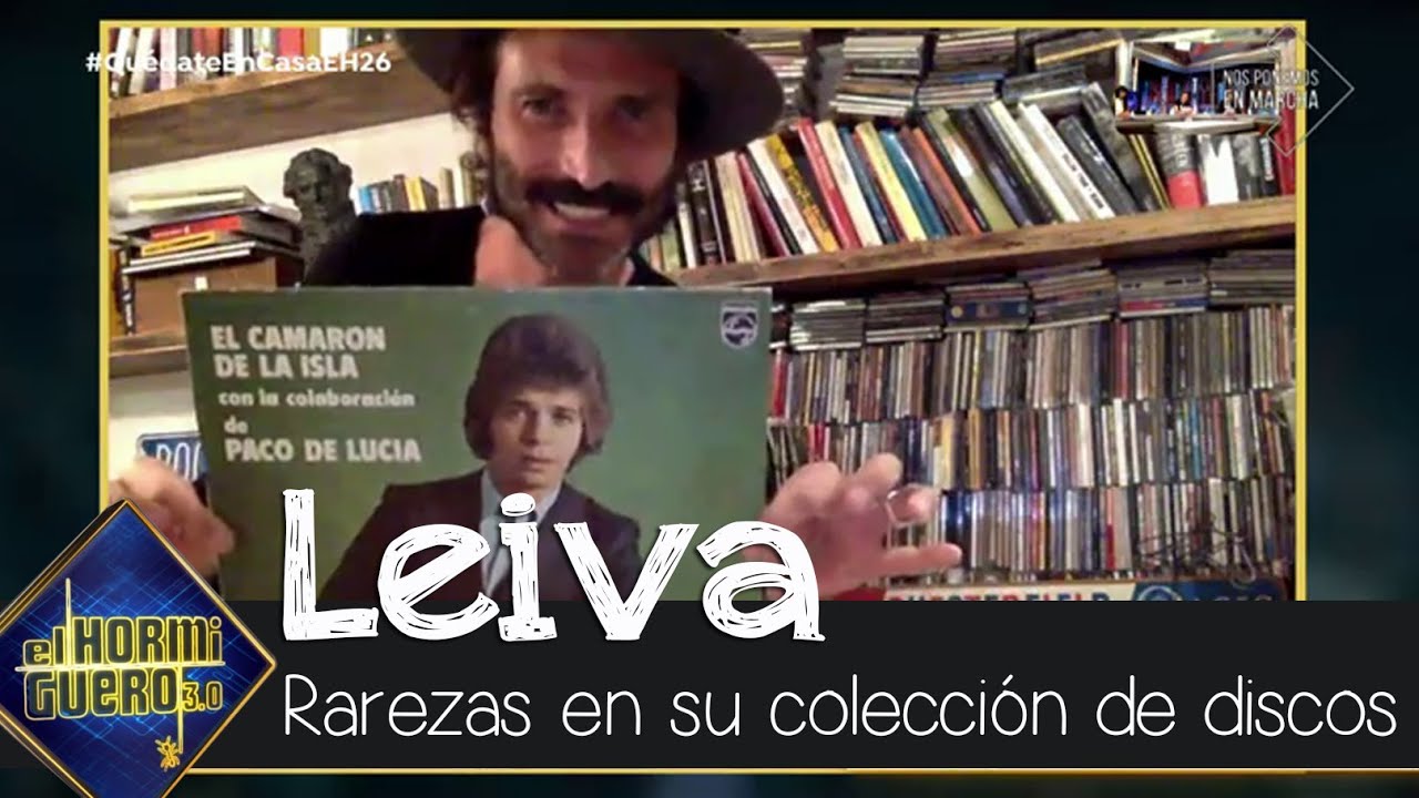 Leiva muestra a Pablo Motos las mayores rarezas de su colección de discos - El Hormiguero 3.0