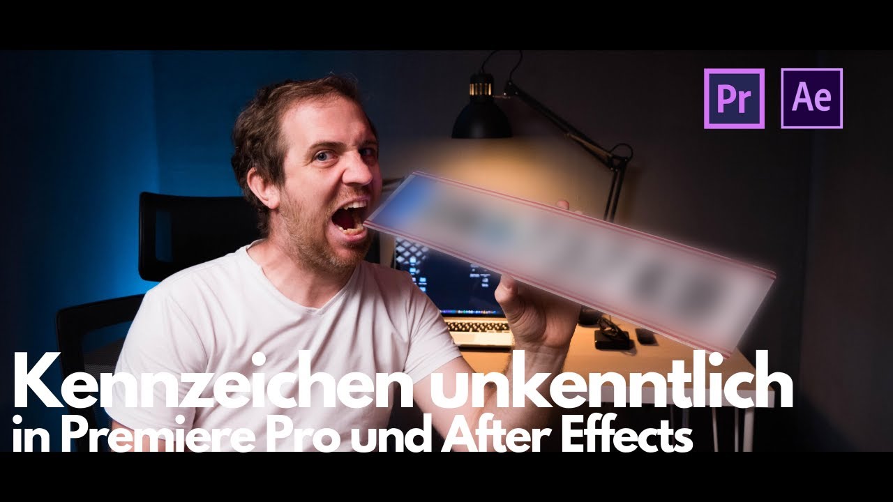 Kennzeichen unkenntlich machen in Premiere Pro oder After Effects