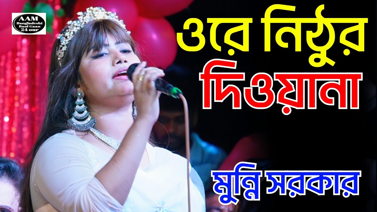 ওরে নিঠুর দিওয়ানা তুই বুঝলি না বুঝলিনা | মুন্নি সরকার | হিট বিচ্ছেদ গান | akhi allo media 2025