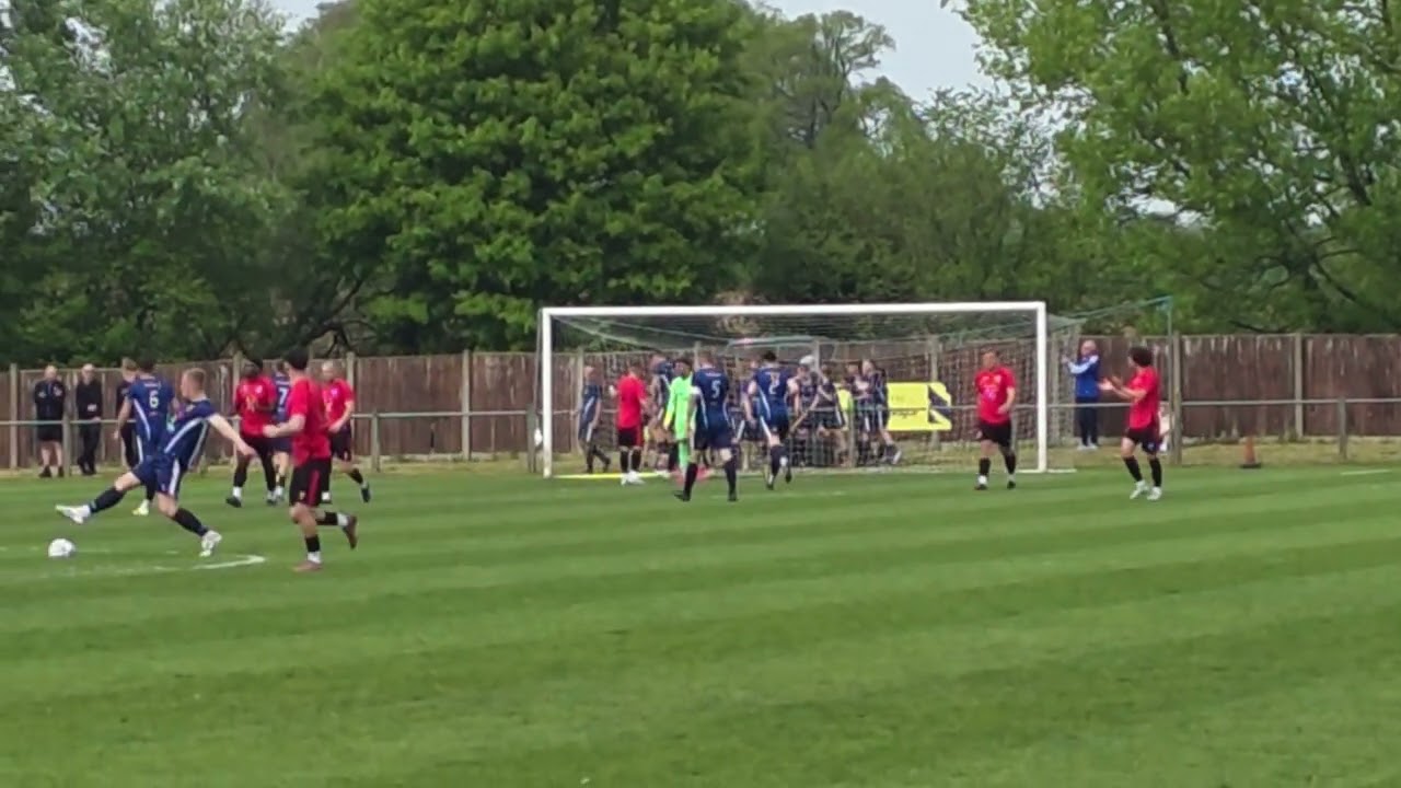 NWCFL DIV1 SOUTH PLAYOFF FINAL  ECCLESHALL V STOCKPORT GEORGIANS ECCLESHALL WITH OPENER FROM SPOT 