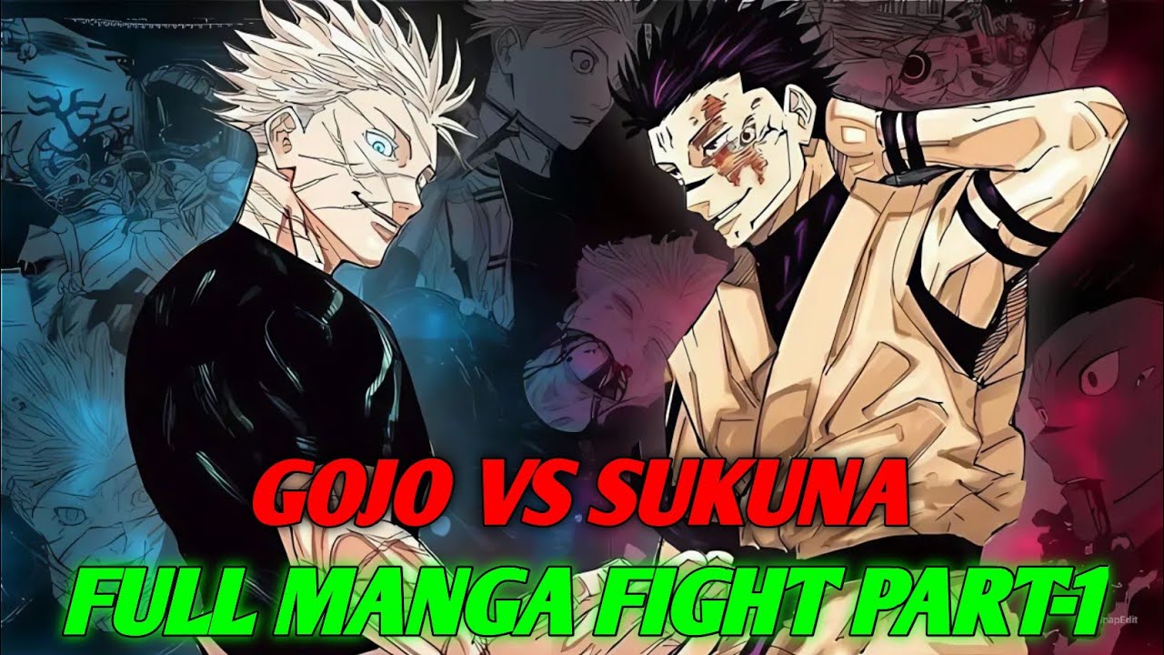 Gojo Satoru Vs Sukuna - Full Manga Fight (JJK Manga Animation)
