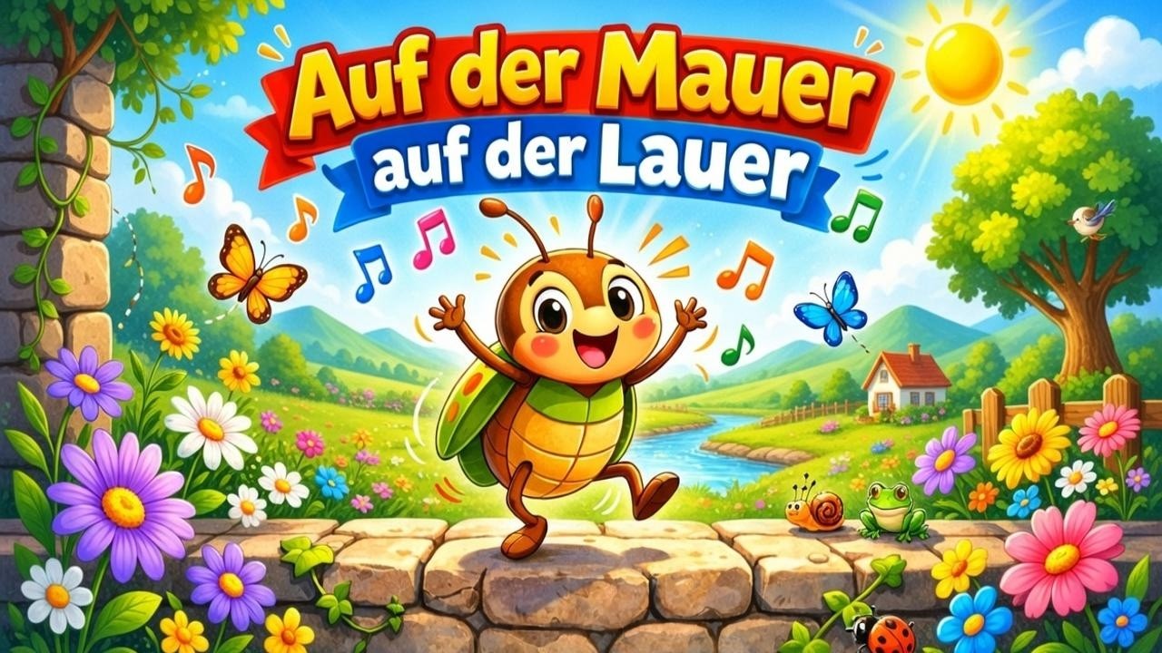 Auf der Mauer auf der Lauer 🐞 | Kinderlied zum Mitsingen | Kinderlieder Schatz