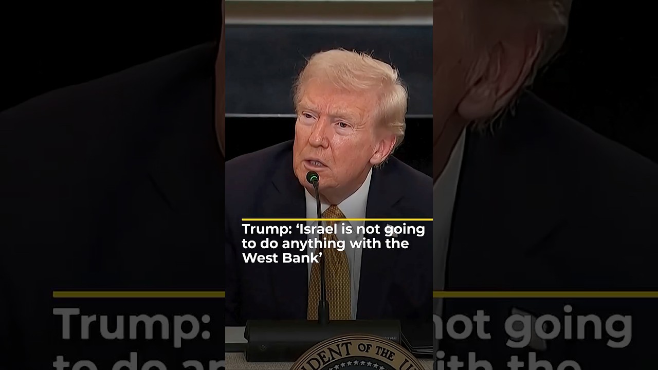 Трамп: &laquo;Израиль не собирается ничего делать с Западным берегом&raquo;