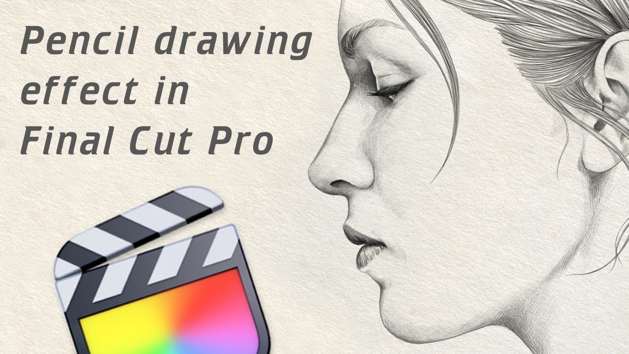 Pencil drawing effect and transition in Final Cut Pro. Draw in Pencil Effect FCPX