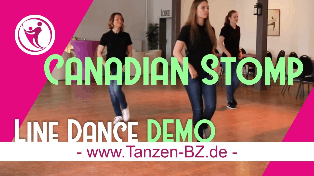 Beginner Line Dance - Canadian Stomp - 😍 Demo zum Mittanzen für Einsteiger #linedance 💃🏼 🕺🏼