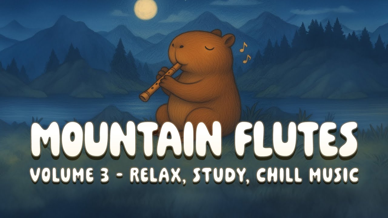 Mountain Flutes Study Music Vol.3 – CapyFi 🌄🍃 [1 Hour]