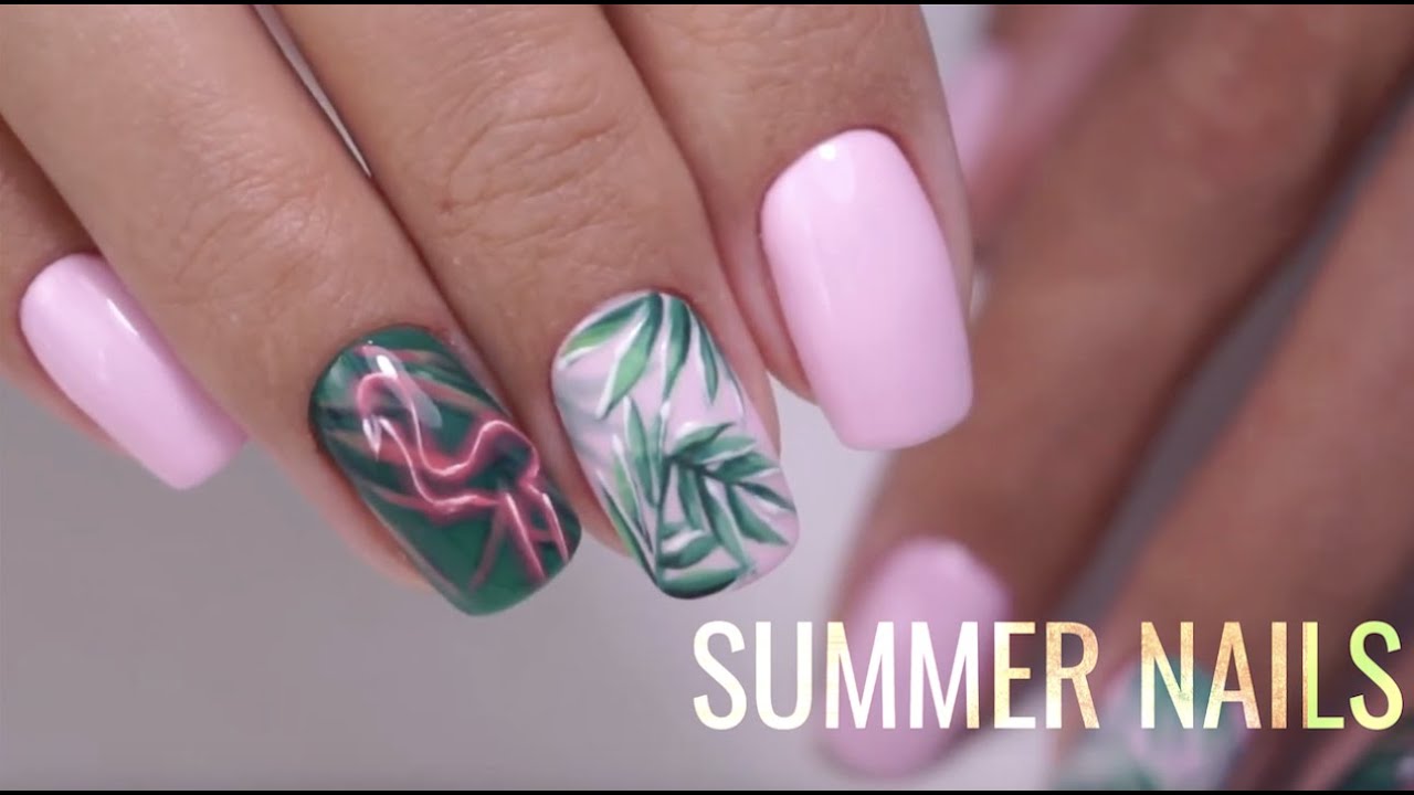 Tropical Nail Design | Transformation Manicure