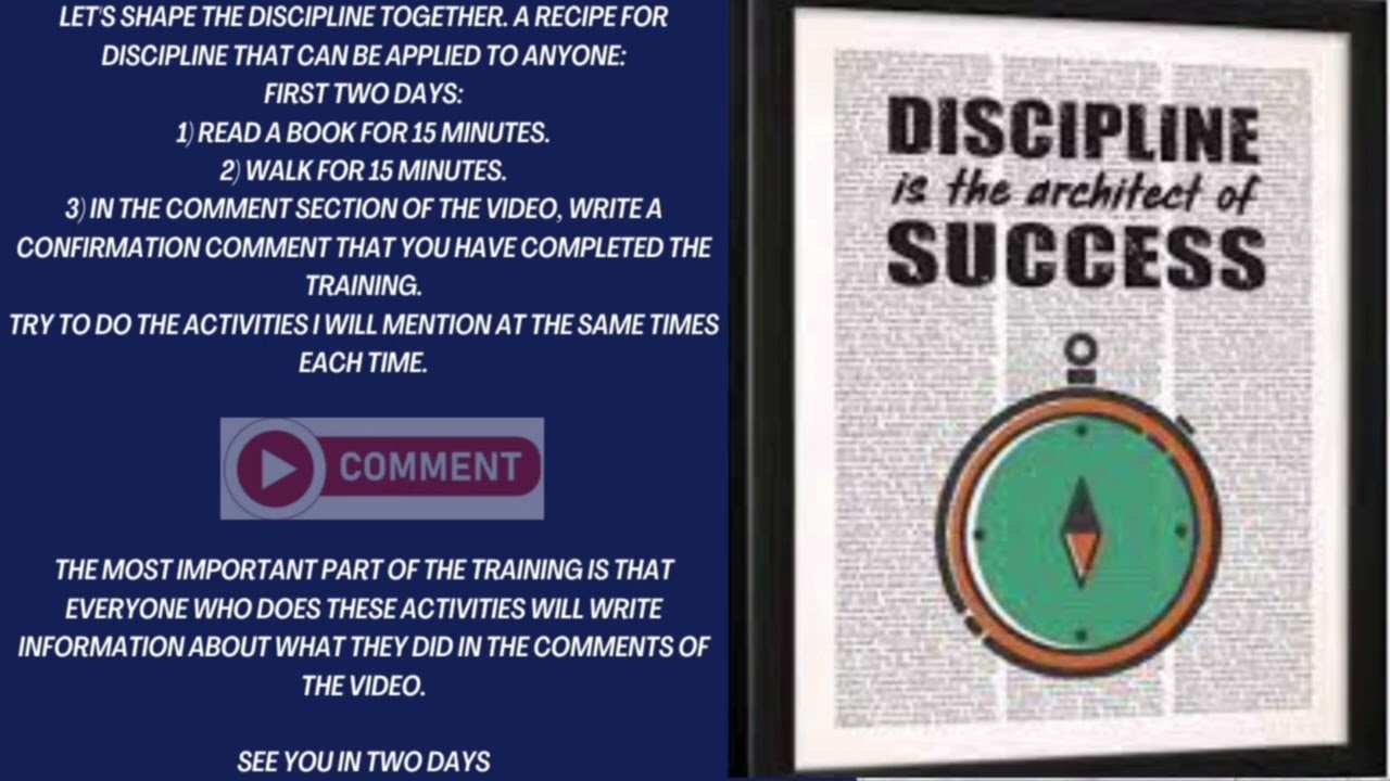 DISCIPLINE (with discipline training videos) Displin