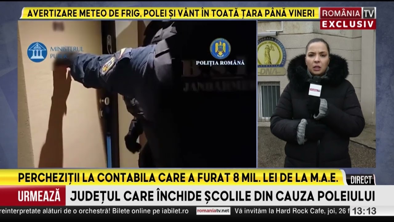 Contabilă din Ministerul de Externe, suspectată că a furat 6 mil. lei din bugetul instituției