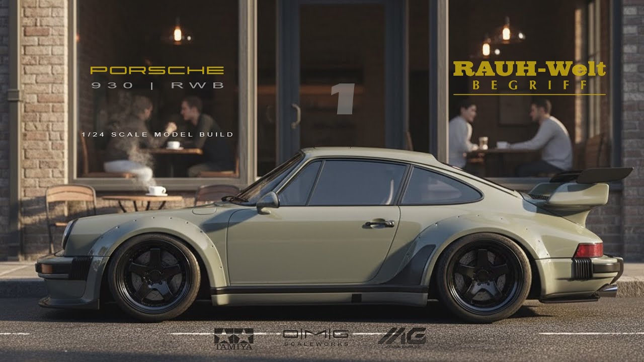 01 | RWB Porsche 930 | Tamiya | 1/24 | Scale Model Building | ASMR |