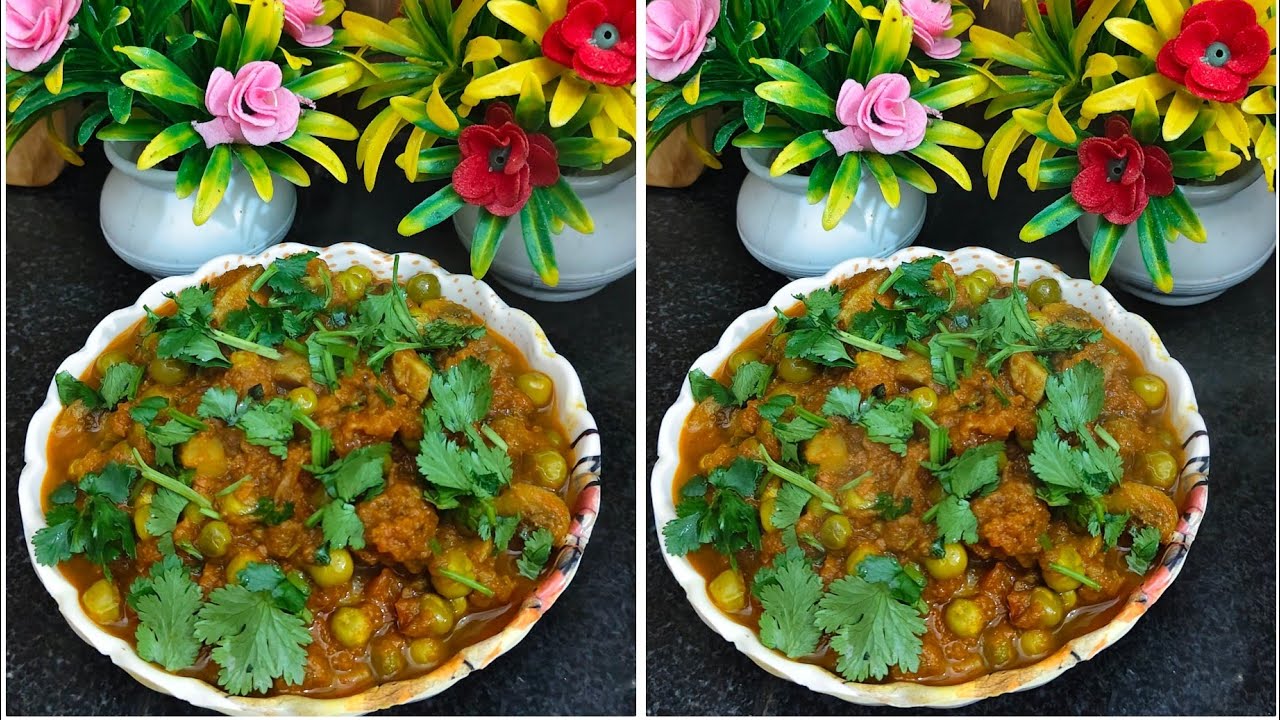 Matar Mushroom Carry Recipe! Matar Mushroom Carry Recipe Kaisa banaya jata hai 