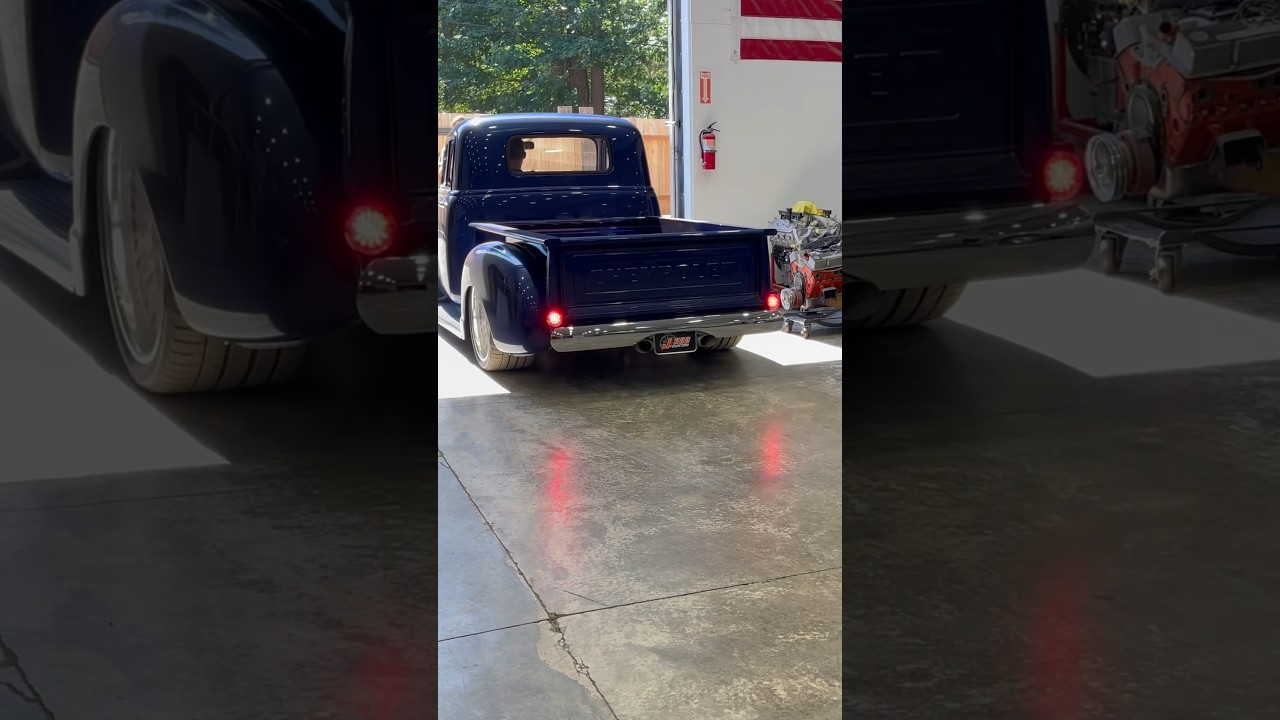54 Chevy Pickup by J-Rod & Customs 480hp Morrison Chassis #trucks #truckshorts #custom