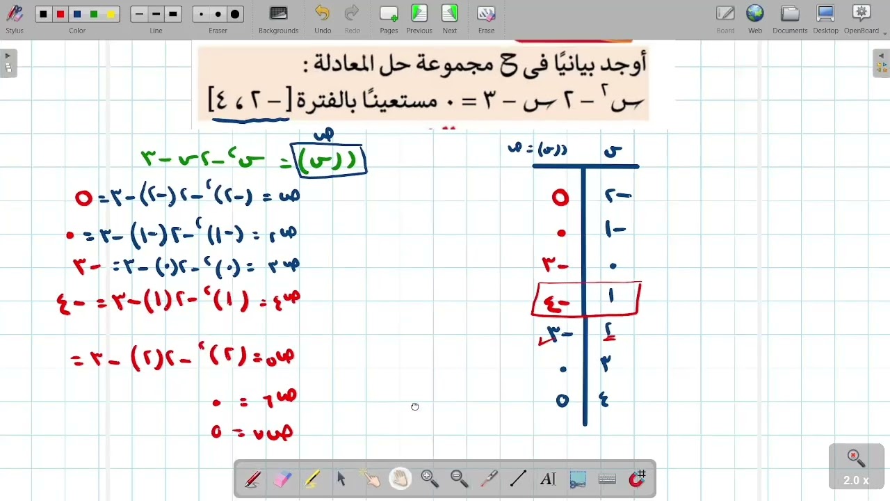 الثالث الاعدادي جبر الدرس الثاني حل المعادلة من الدرجة الثانية في مجهول واحد