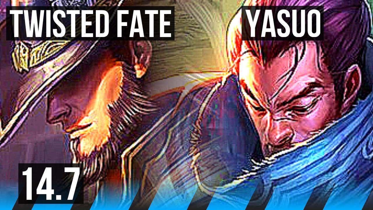 TWISTED FATE vs YASUO (MID) | 70% winrate, 3/1/5 | KR Master | 14.7