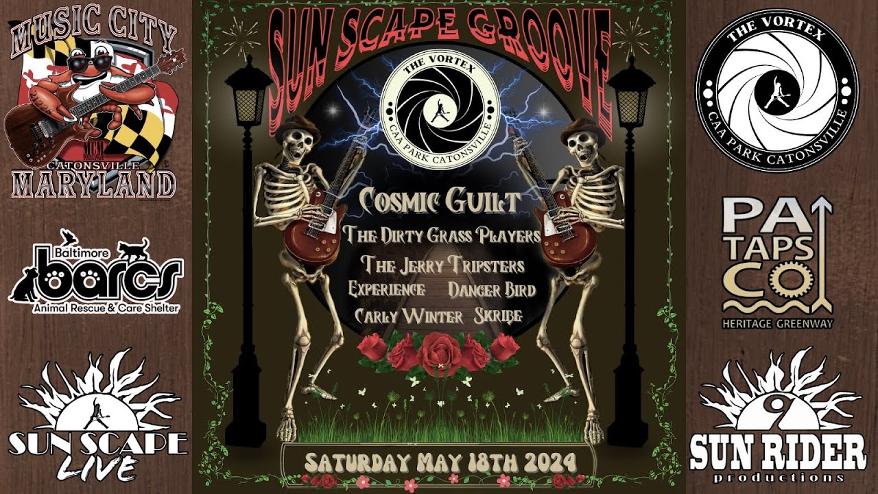 Sun Scape Groove - Cosmic Guilt - performing from May 18th 2024 at the Vortex at CAA Park
