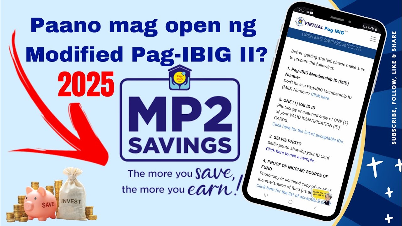 PAANO MAG-OPEN NG PAG-IBIG MP2 | 2025