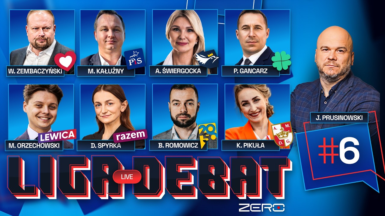 LIGA DEBAT #6 - ZEMBACZYŃSKI, KAŁUŻNY, ŚWIERGOCKA, GANCARZ, ORZECHOWSKI, SPYRKA, ROMOWICZ, PIKUŁA